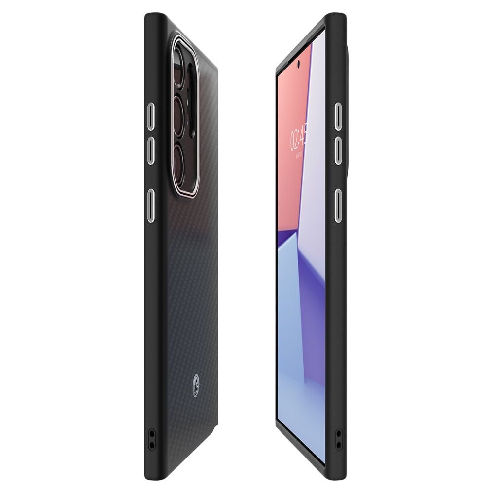 Spigen Samsung Galaxy S24 Ultra Enzo Aramid Σκληρή Θήκη Aramid Fiber - Matte Black