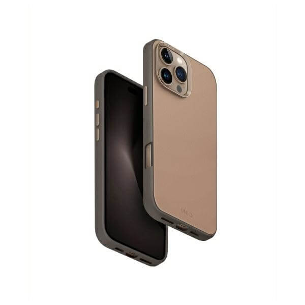 Uniq iPhone 16 Pro Max - Lyden DS - Σκληρή Θήκη με Επένδυση Συνθετικού Δέρματος και MagSafe - Flint Grey