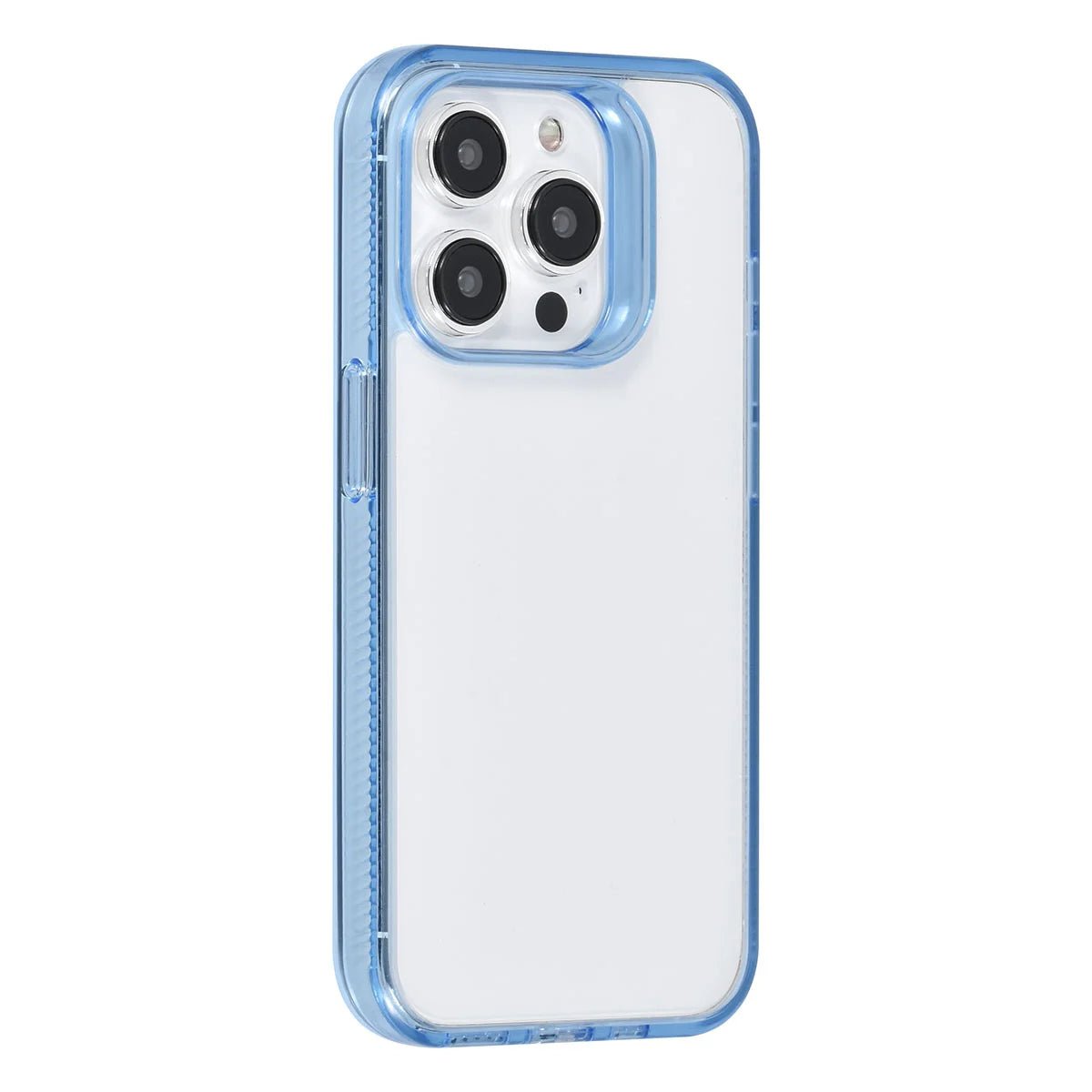 Tuniq iPhone 15 Pro - Σκληρή Θήκη με Πλαίσιο Σιλικόνης - Ημιδιάφανο Μπλε / Διάφανο