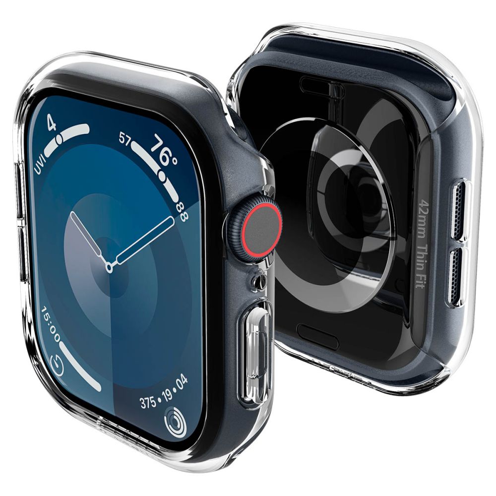 Spigen Θήκη Apple Watch 10/11 - 42mm Thin Fit - Crystal Clear