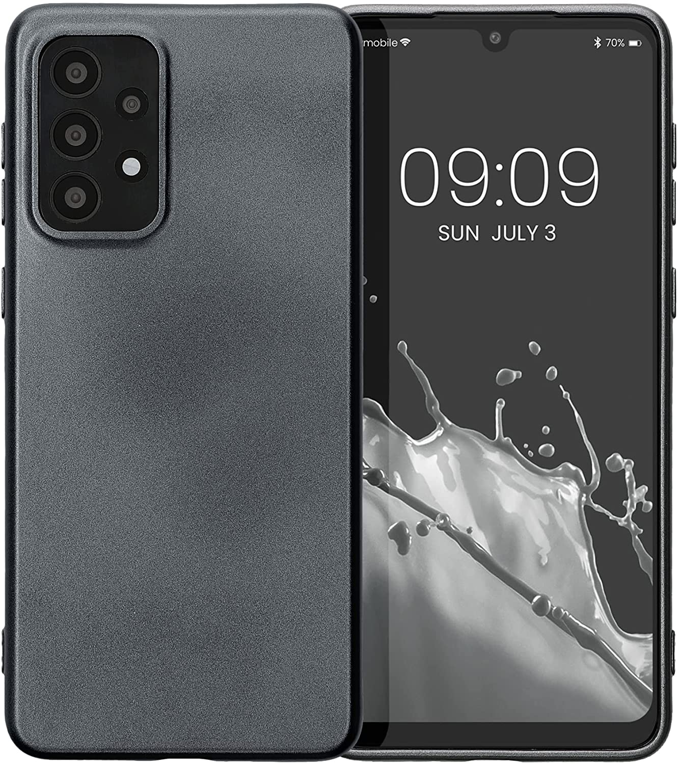 KW Samsung Galaxy A33 5G Θήκη Σιλικόνης TPU - Metallic Grey - 58022.232