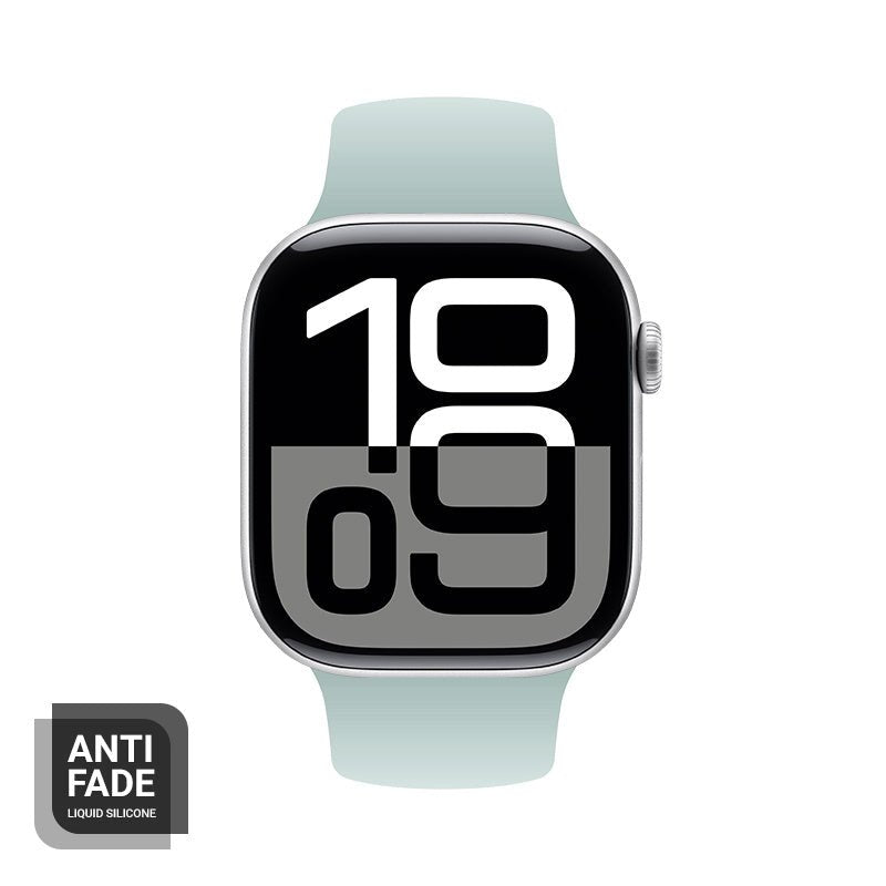 Crong Λουράκι Apple Watch 2/3/4/5/6/7/8/9/10/11 - SE (1/2/3) - 38/40/41/42mm Σιλικόνης - Liquid Strap - Mint