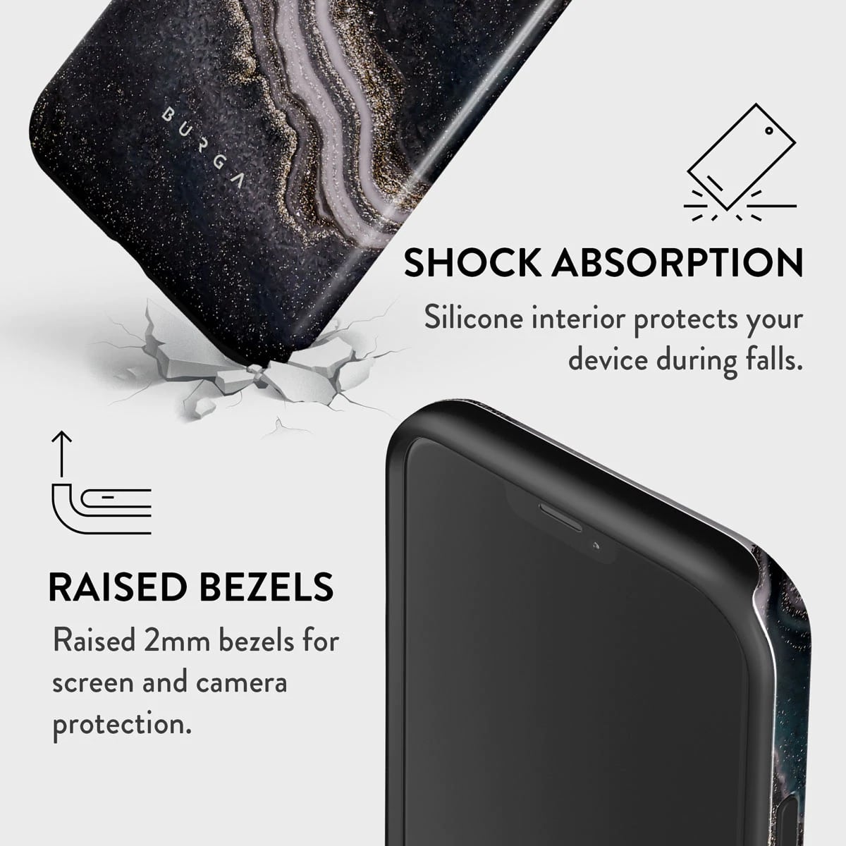 Burga iPhone 12 / 12 Pro Fashion Tough Σκληρή Θήκη - Magic Night