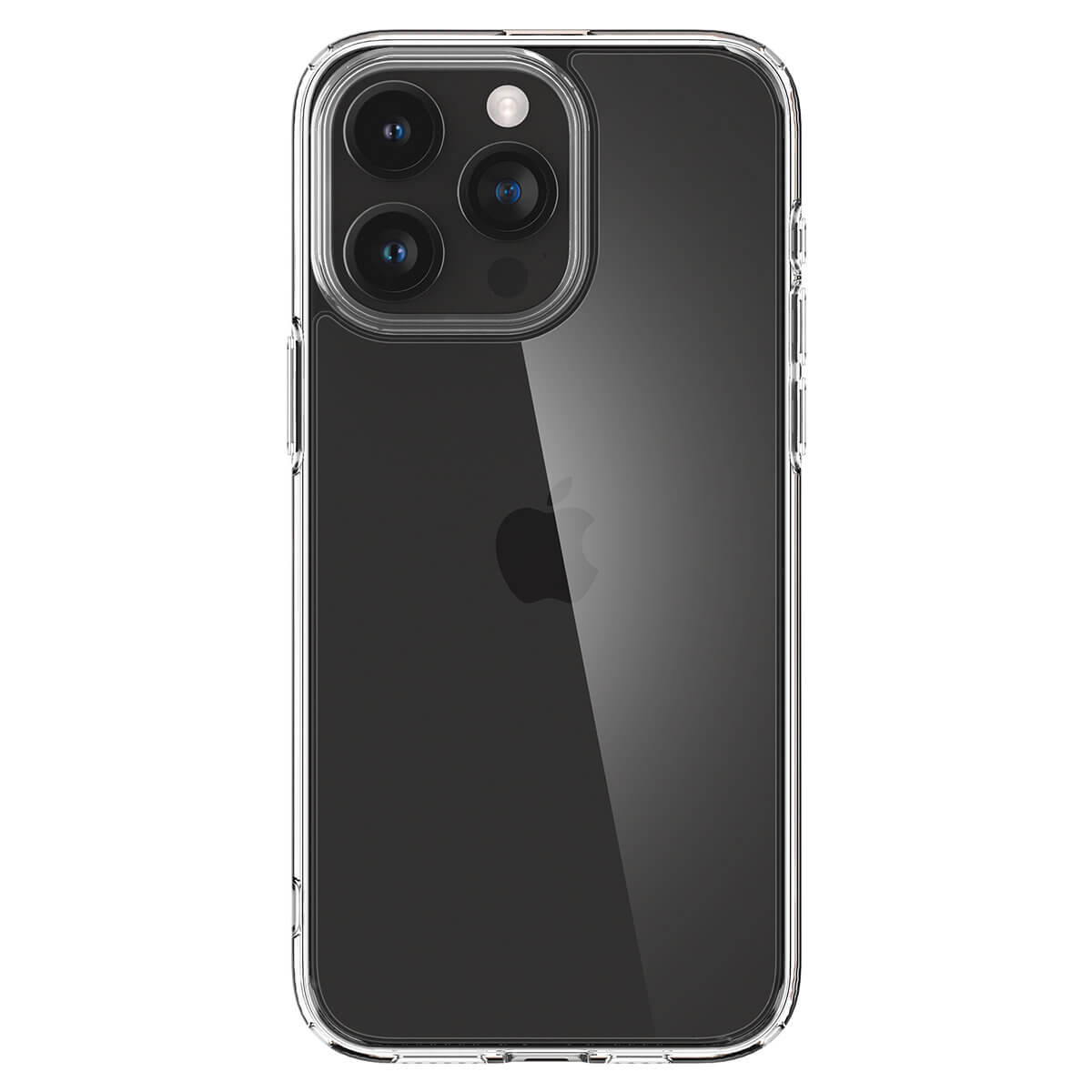 Spigen iPhone 15 Pro Crystal Hybrid Σκληρή Θήκη με Πλαίσιο Σιλικόνης - Crystal Clear