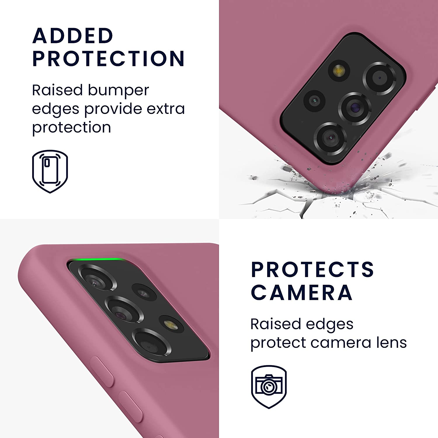 KW Samsung Galaxy A53 5G Θήκη Σιλικόνης Rubberized TPU - Deep Rusty Rose - 58051.167