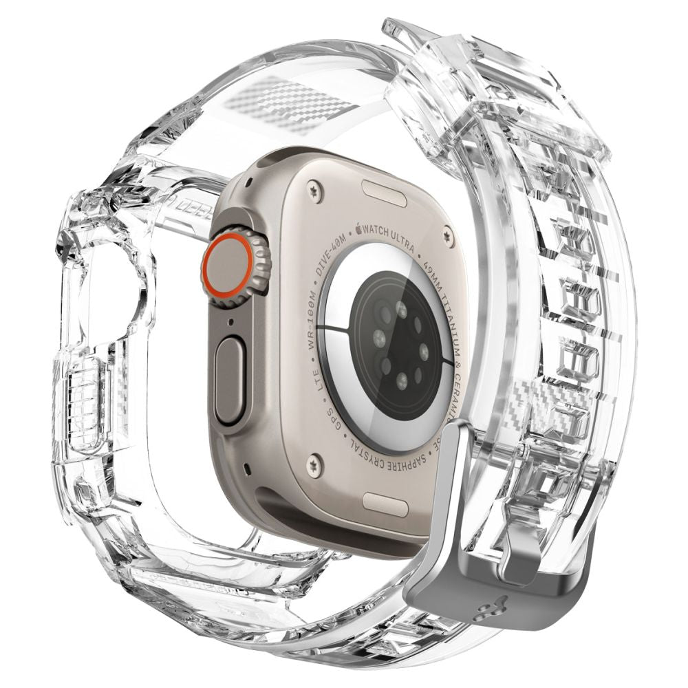 Spigen Λουράκι Apple Watch Ultra (1/2/3) - 49mm Rugged Armor Pro - Διάφανο