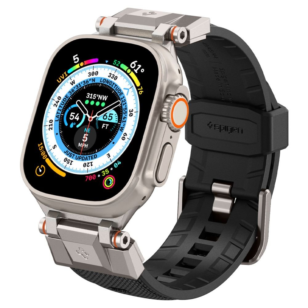Spigen Λουράκι Apple Watch 4/5/6/7/8/9/10/11 - SE (1/2/3) - ULTRA (1/2/3) - 44/45/46/49mm DuraPro Armor - Black
