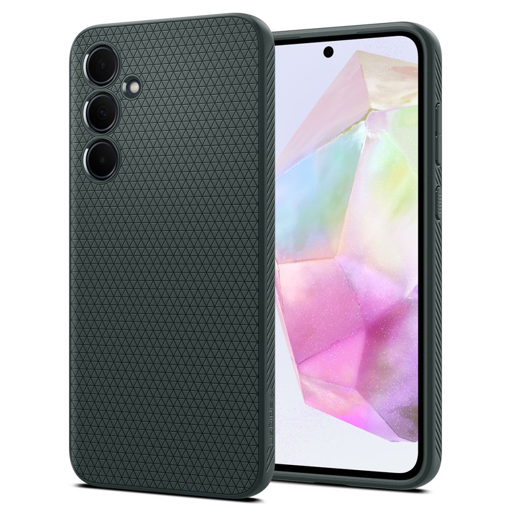 Spigen Samsung Galaxy A35 5G Liquid Air Θήκη Σιλικόνης - Abyss Green