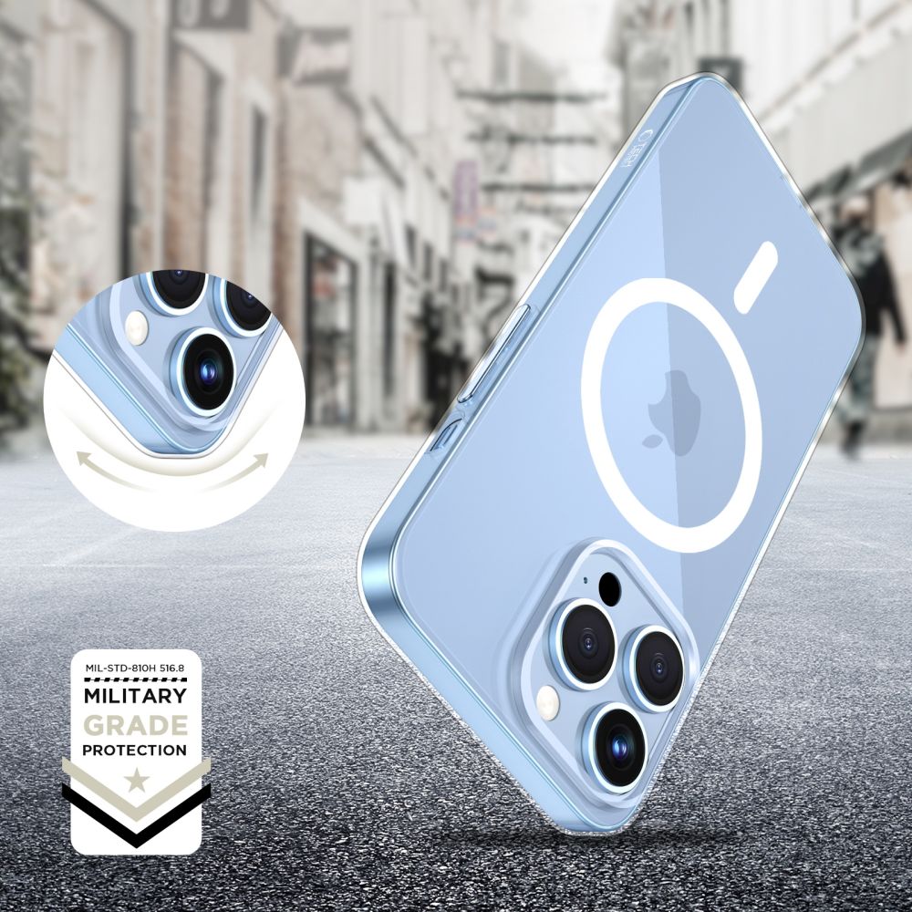 Tech - Protect iPhone 13 Pro Max Flexair Θήκη Σιλικόνης TPU με MagSafe - Διάφανη