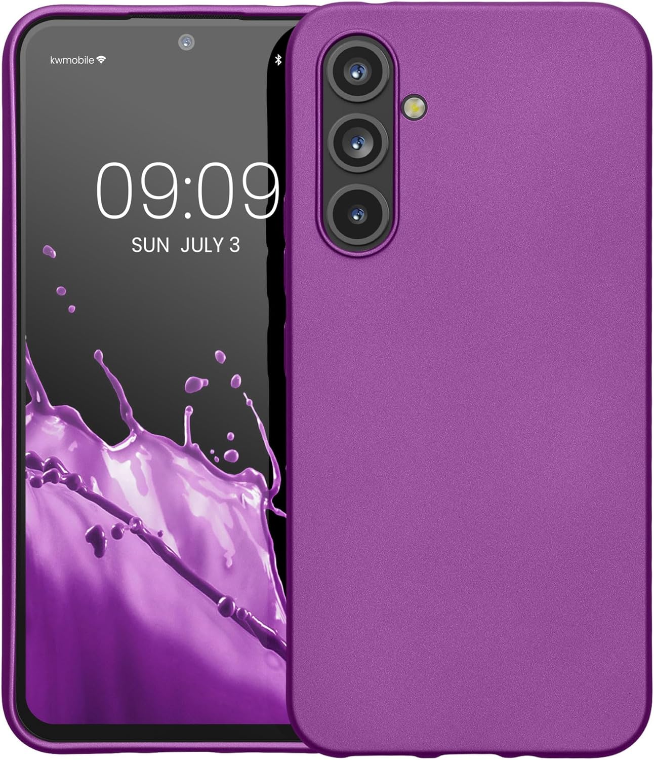 KW Samsung Galaxy A54 5G Θήκη Σιλικόνης TPU - Metallic Purple - 60797.240