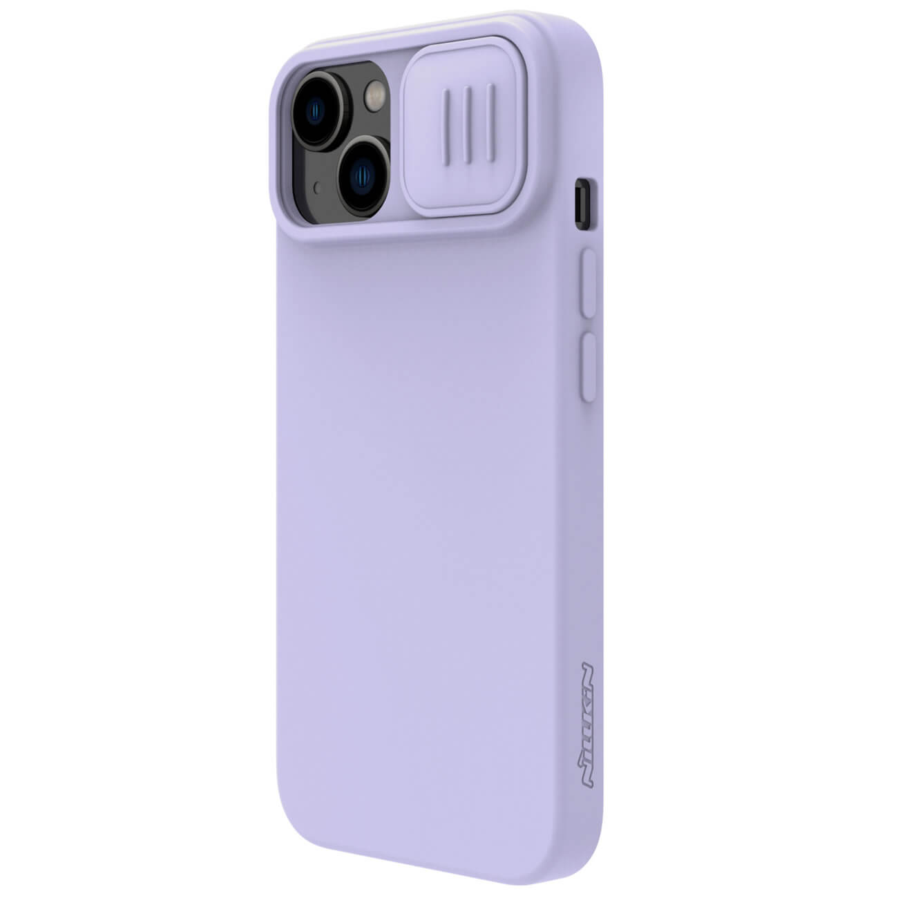 Nillkin iPhone 15 Plus CamShield Silky Θήκη Σιλικόνης με Κάλυμμα για την Κάμερα - Purple
