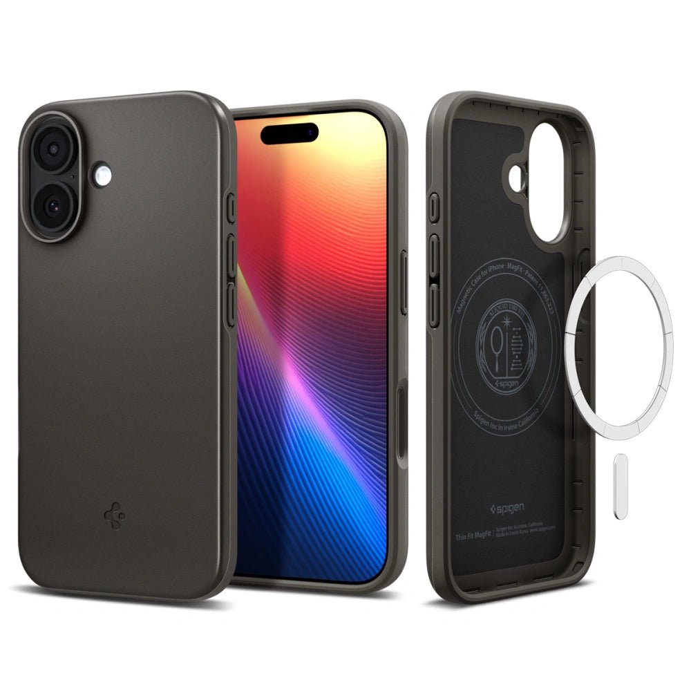 Spigen iPhone 17 - Thin Fit Mag - Σκληρή Θήκη με MagSafe - Gunmetal