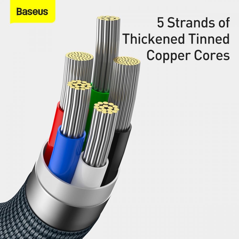 Baseus Crystal Shine Cable Type - C to Lightning PD 20W - Καλώδιο Δεδομένων και Γρήγορης Φόρτισης Type - C to Lightning 2M - Black - CAJY000301