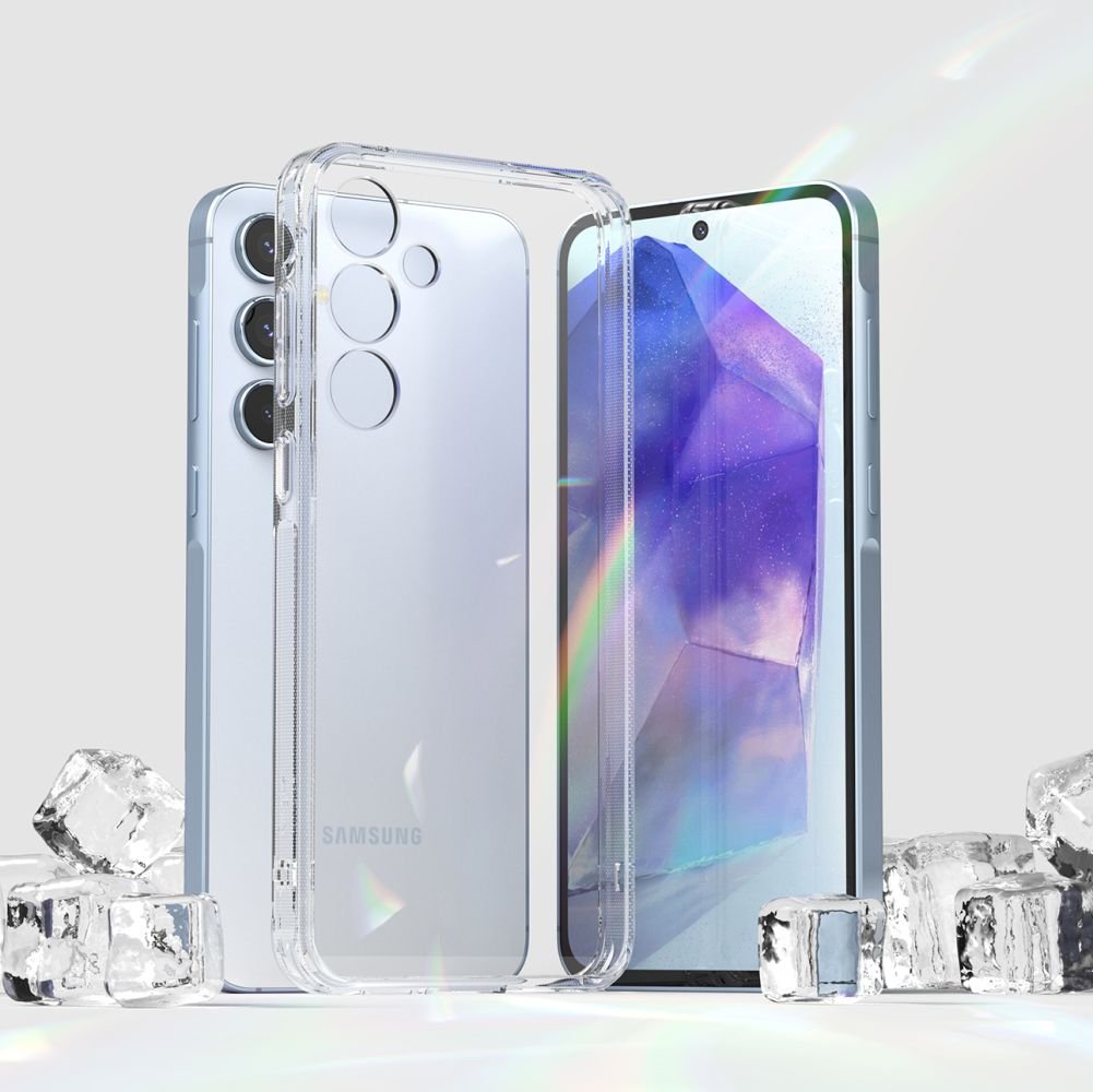 Ringke Samsung Galaxy A55 5G Fusion Σκληρή Θήκη με Πλαίσιο Σιλικόνης - Διάφανη