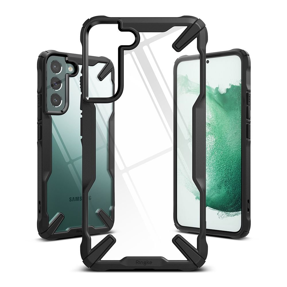 Ringke Samsung Galaxy S22 Plus Fusion X Σκληρή Θήκη με Πλαίσιο Σιλικόνης - Black - Διάφανη