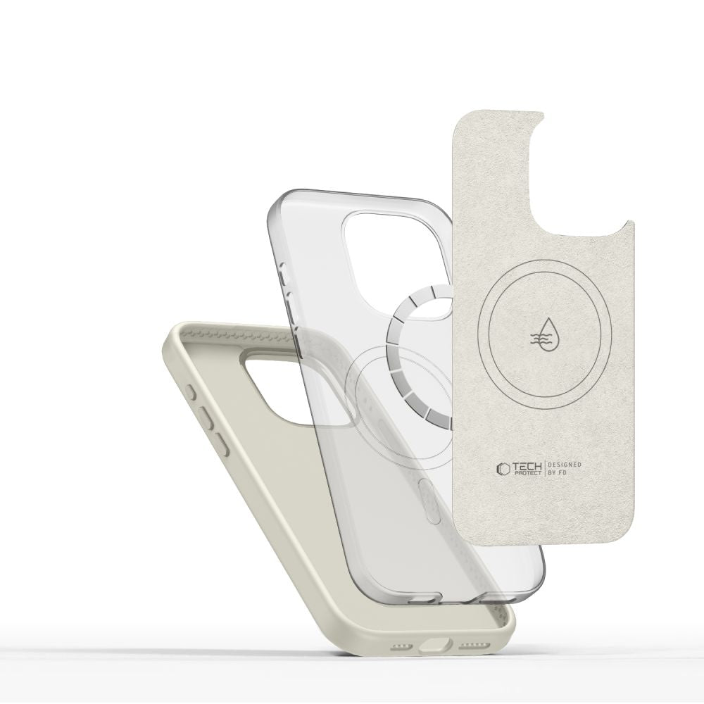 Tech - Protect iPhone 15 Pro Max Silicone Pure Θήκη Σιλικόνης TPU με MagSafe - Cosmic Latte