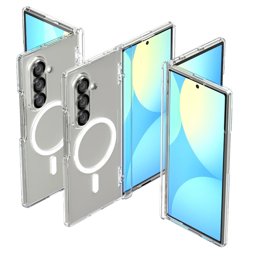 Spigen Samsung Galaxy Z Fold7 - Ultra Hybrid Pro Mag - Σκληρή Θήκη με Πλαίσιο Σιλικόνης με MagSafe - Clear / White