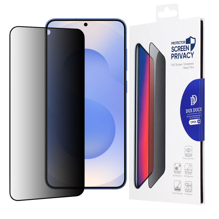 Dux Ducis Samsung Galaxy S25 2.5D Glass Privacy 9H Full Screen Αντιχαρακτικό Γυαλί Οθόνης - Black