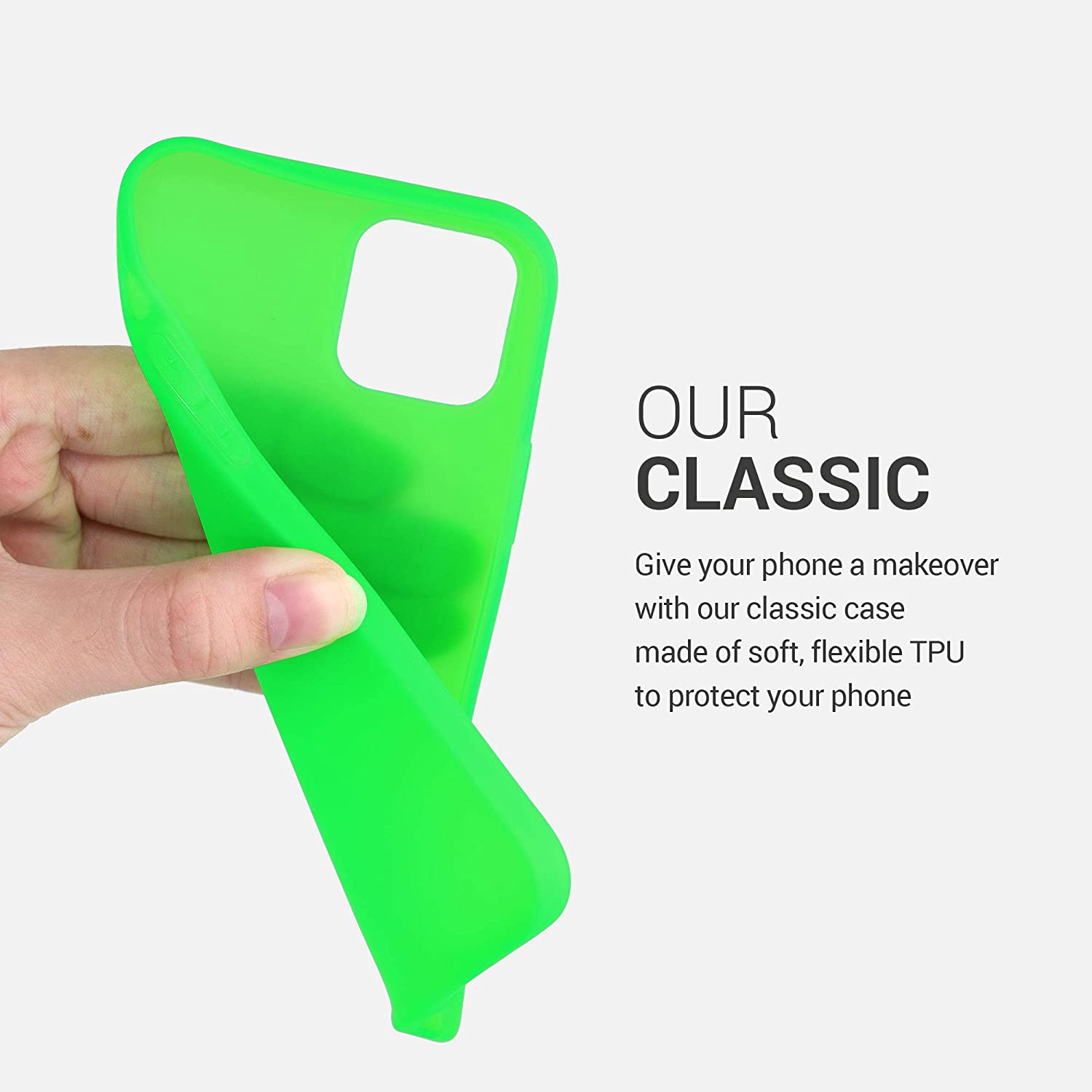 KW iPhone 12 / iPhone 12 Pro Θήκη Σιλικόνης TPU - Neon Green - 53939.44