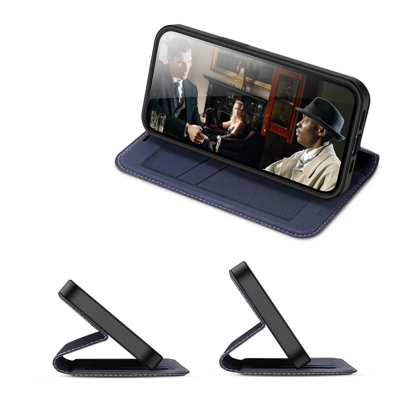 Dux Ducis iPhone 14 Plus Skin X2 Flip Stand Case Θήκη Βιβλίο - Blue