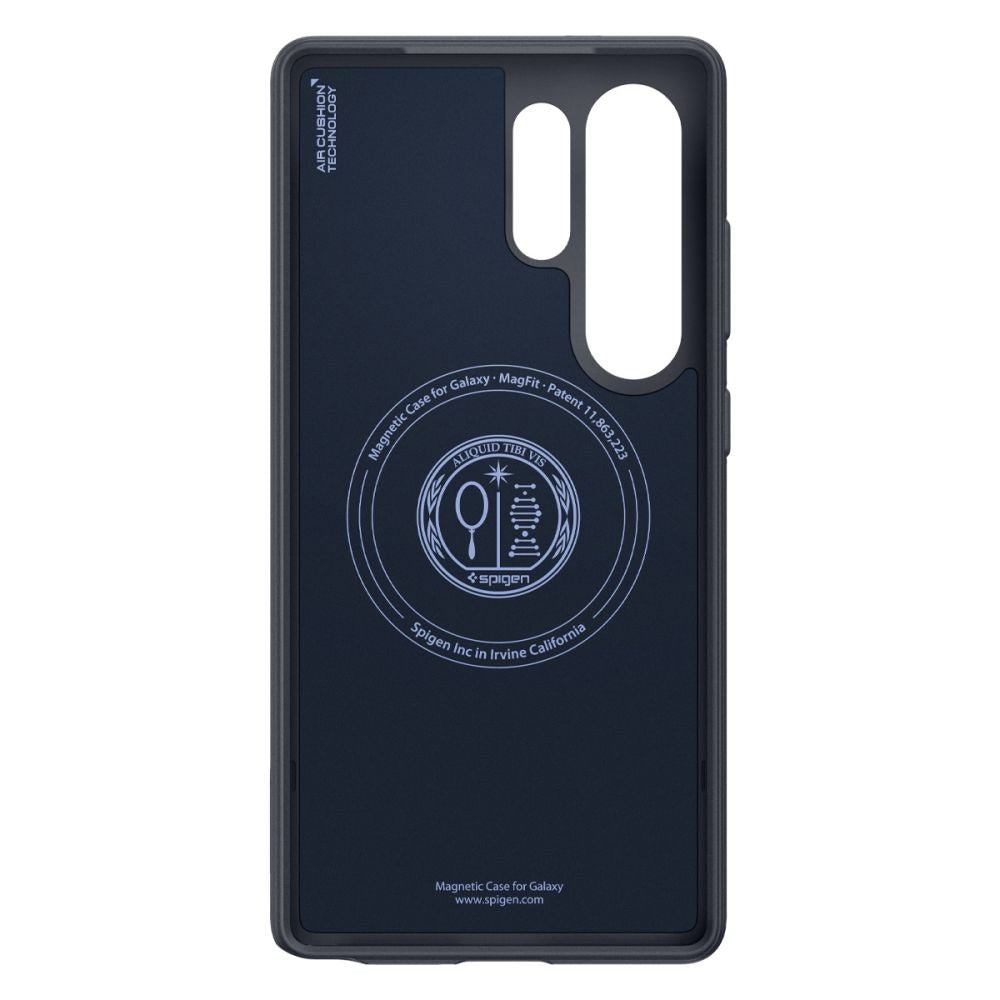 Spigen Samsung Galaxy S25 Ultra - Parallax Mag Θήκη Σιλικόνης με Σκληρό Πλαίσιο και MagSafe - Navy Violet