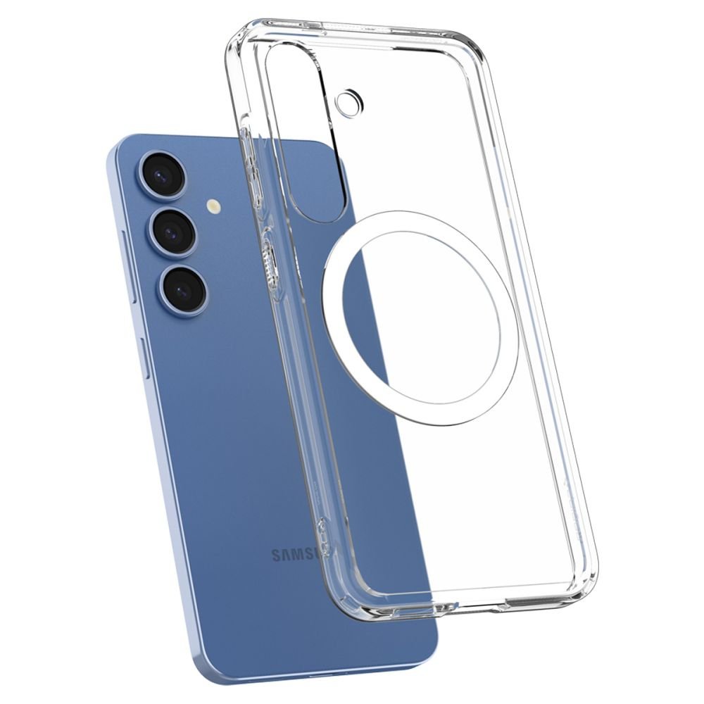 Spigen Samsung Galaxy S25 Plus - Ultra Hybrid Mag - Σκληρή Θήκη με Πλαίσιο Σιλικόνης Και MagSafe - Clear / White