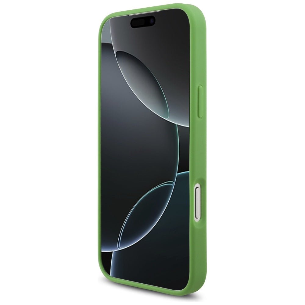 Lacoste iPhone 17 Pro Max - Iconic Petit Pique Woven Logo MagSafe - Σκληρή Θήκη με Πλαίσιο Σιλικόνης - Green