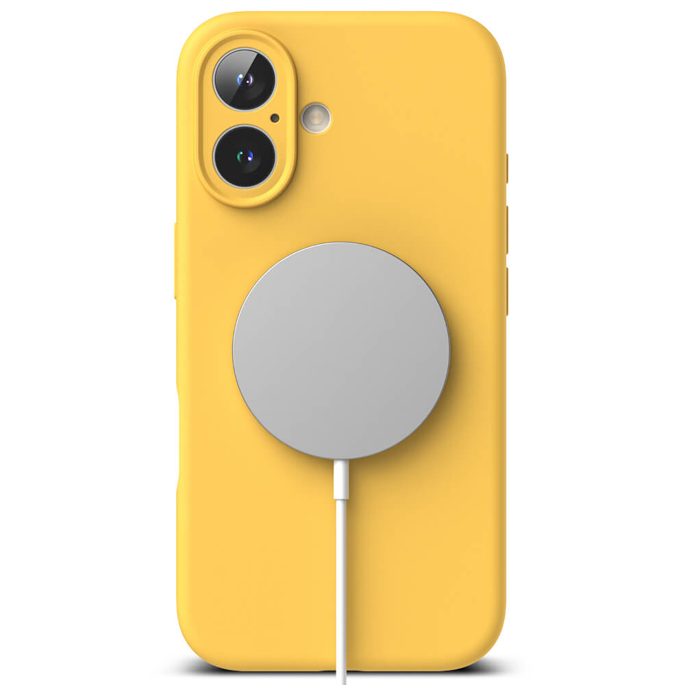 Ringke iPhone 16 Plus Silicone Magnetic MagSafe Case Θήκη Σιλικόνης με MagSafe - Yellow
