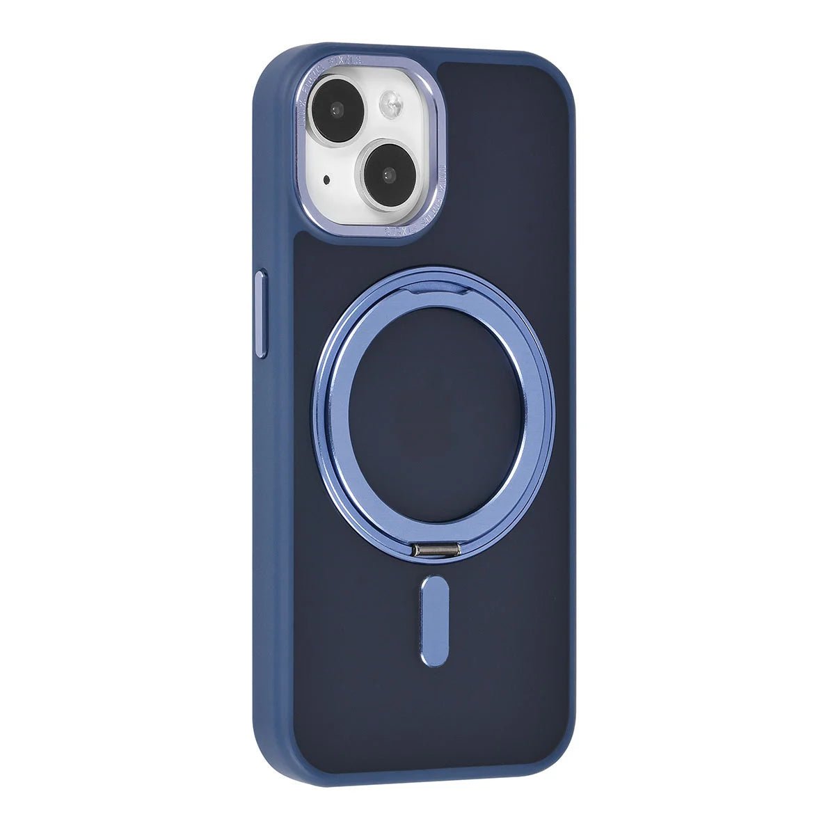 Tuniq iPhone 15 - Σκληρή MagSafe Θήκη με Περιστρεφόμενο Δαχτυλίδι Συγκράτησης - Μπλε