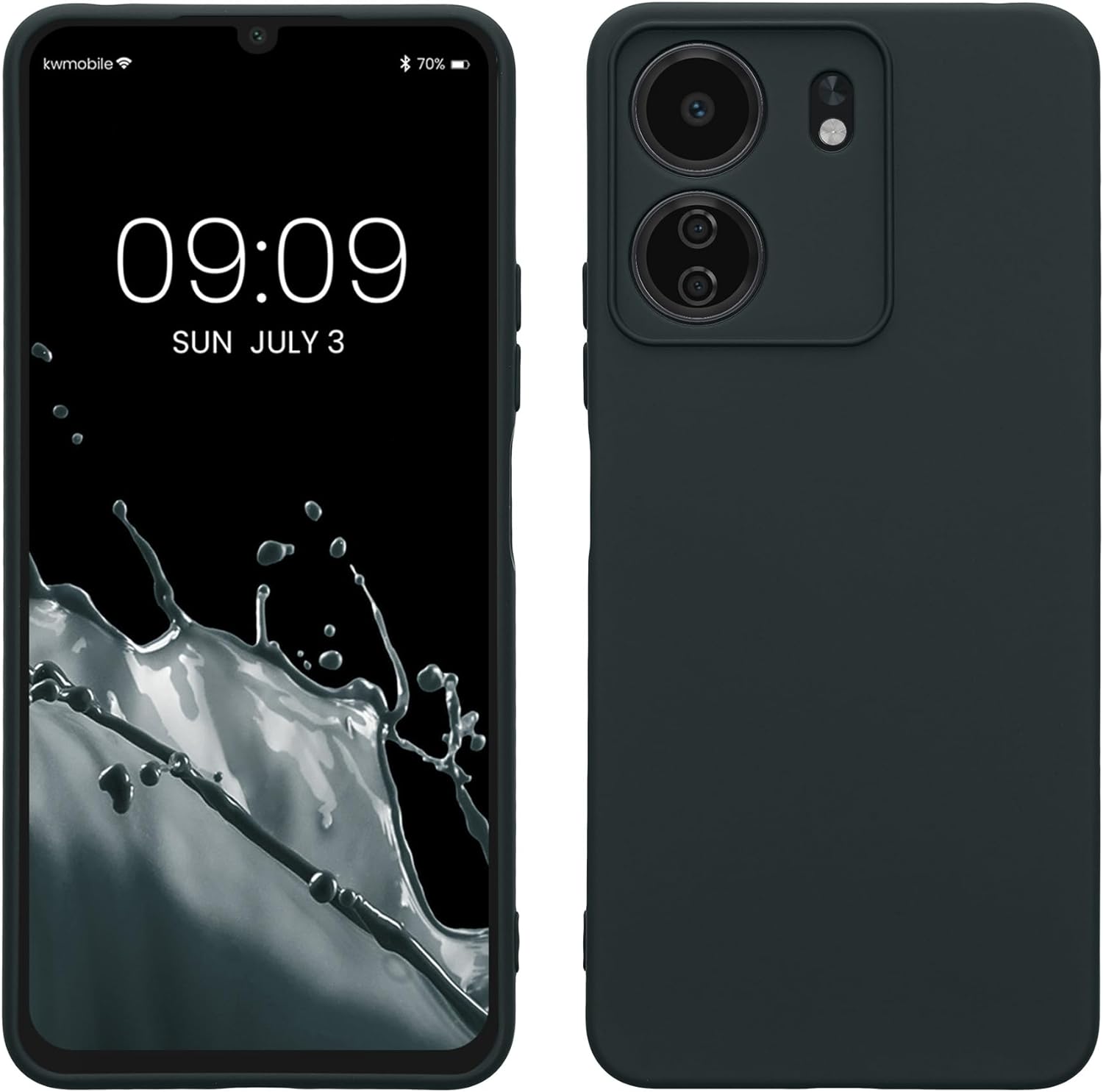 KW Xiaomi Redmi 13C / Poco C65 Θήκη Σιλικόνης Rubberized TPU - Dark Slate