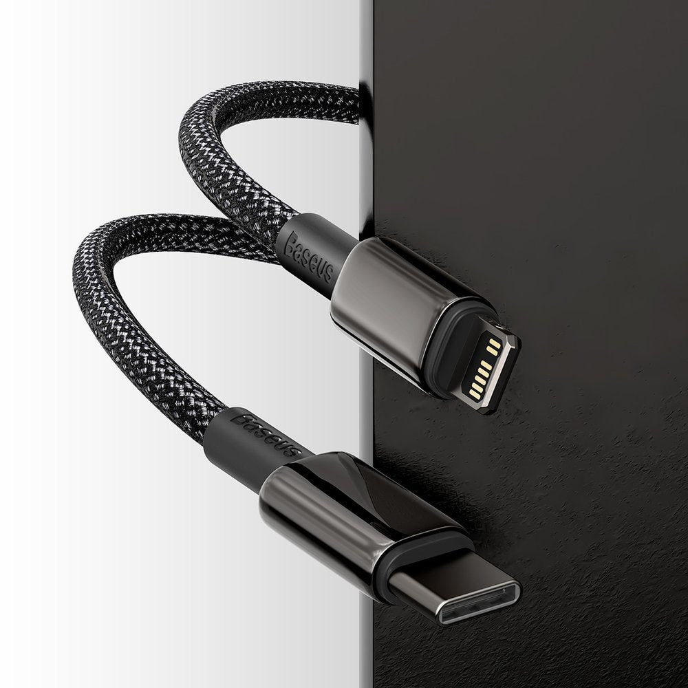 Baseus Simple Wisdom PD 20W - Καλώδιο Δεδομένων και Φόρτισης Type - C to Lightning 1M - Black - CATLWJ - 01
