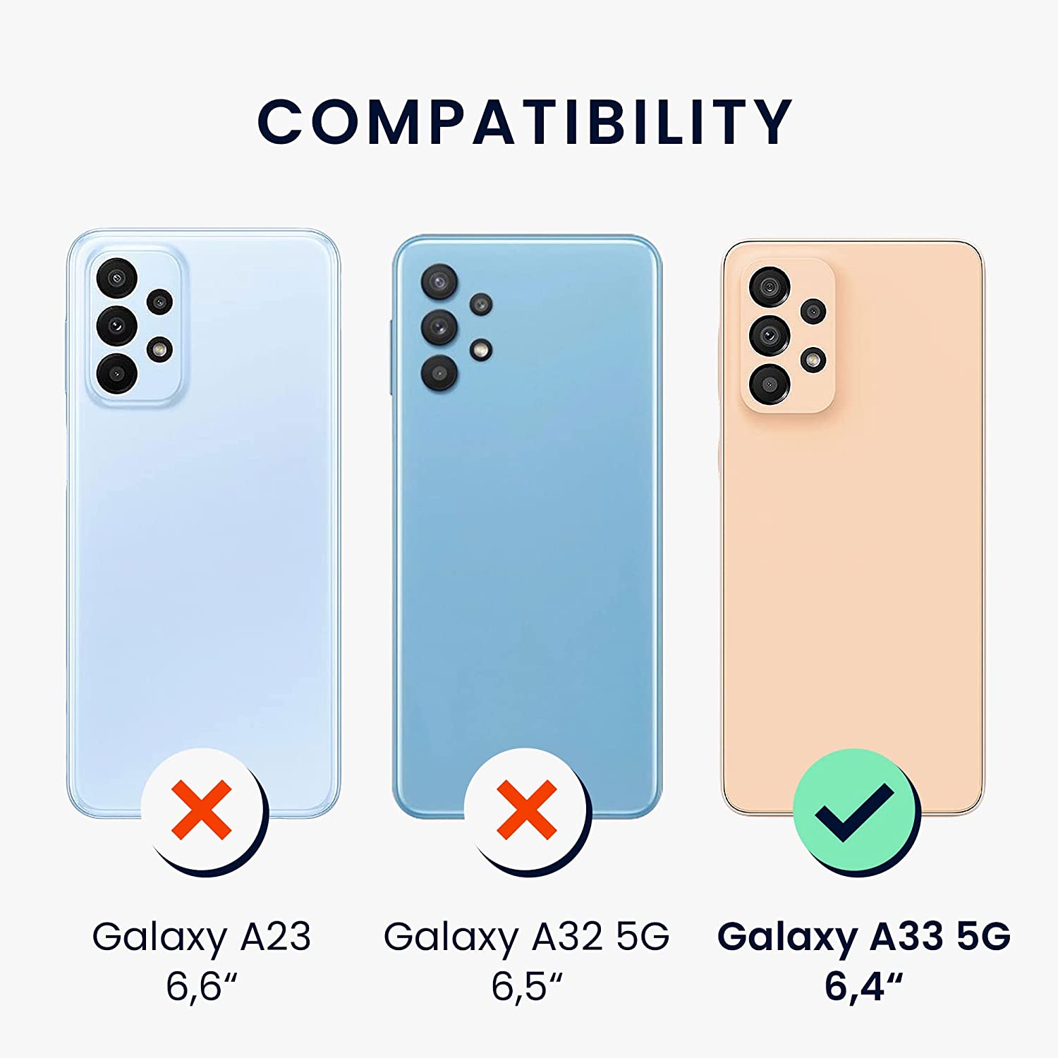 KW Samsung Galaxy A33 5G - 3 Μεμβράνες Προστασίας Οθόνης - Διάφανες - 57869.1