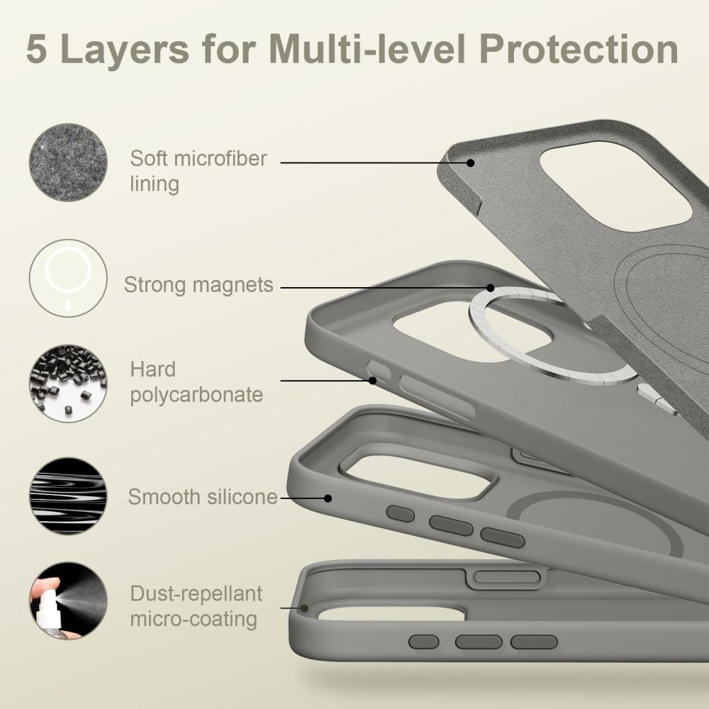 Tech - Protect iPhone 16 Pro Max Silicone MagSafe Θήκη Σιλικόνης TPU - Matte Clay