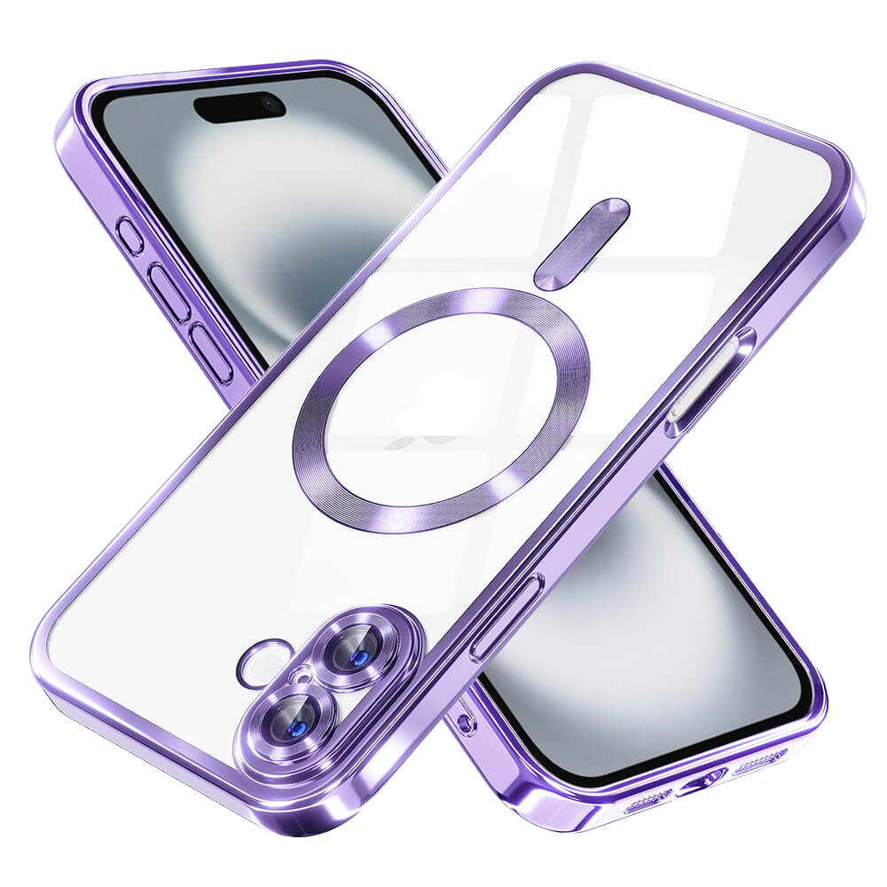 Techsuit iPhone 16 Plus - Luxury Crystal MagSafe - Θήκη Σιλικόνης - Light Purple