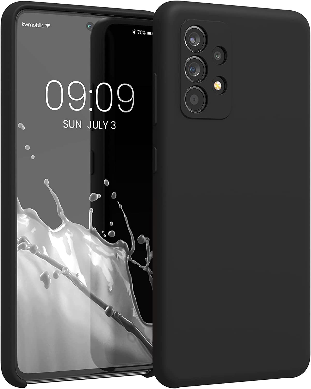 KW Samsung Galaxy A52 / A52 5G / A52s 5G Θήκη Σιλικόνης Rubber TPU - Black - 54347.01
