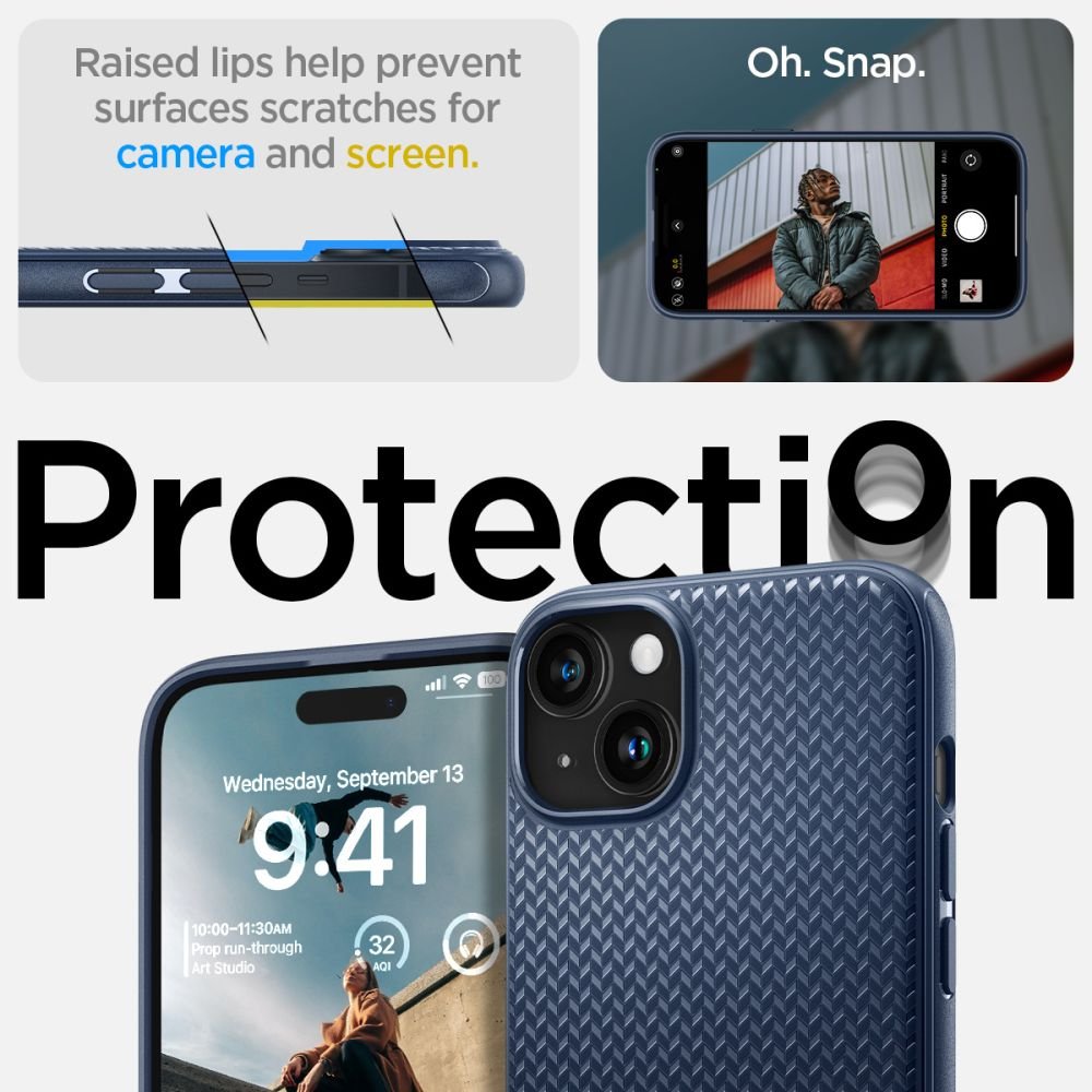 Spigen iPhone 15 Plus Mag Armor Θήκη Σιλικόνης TPU με MagSafe - Matte Black
