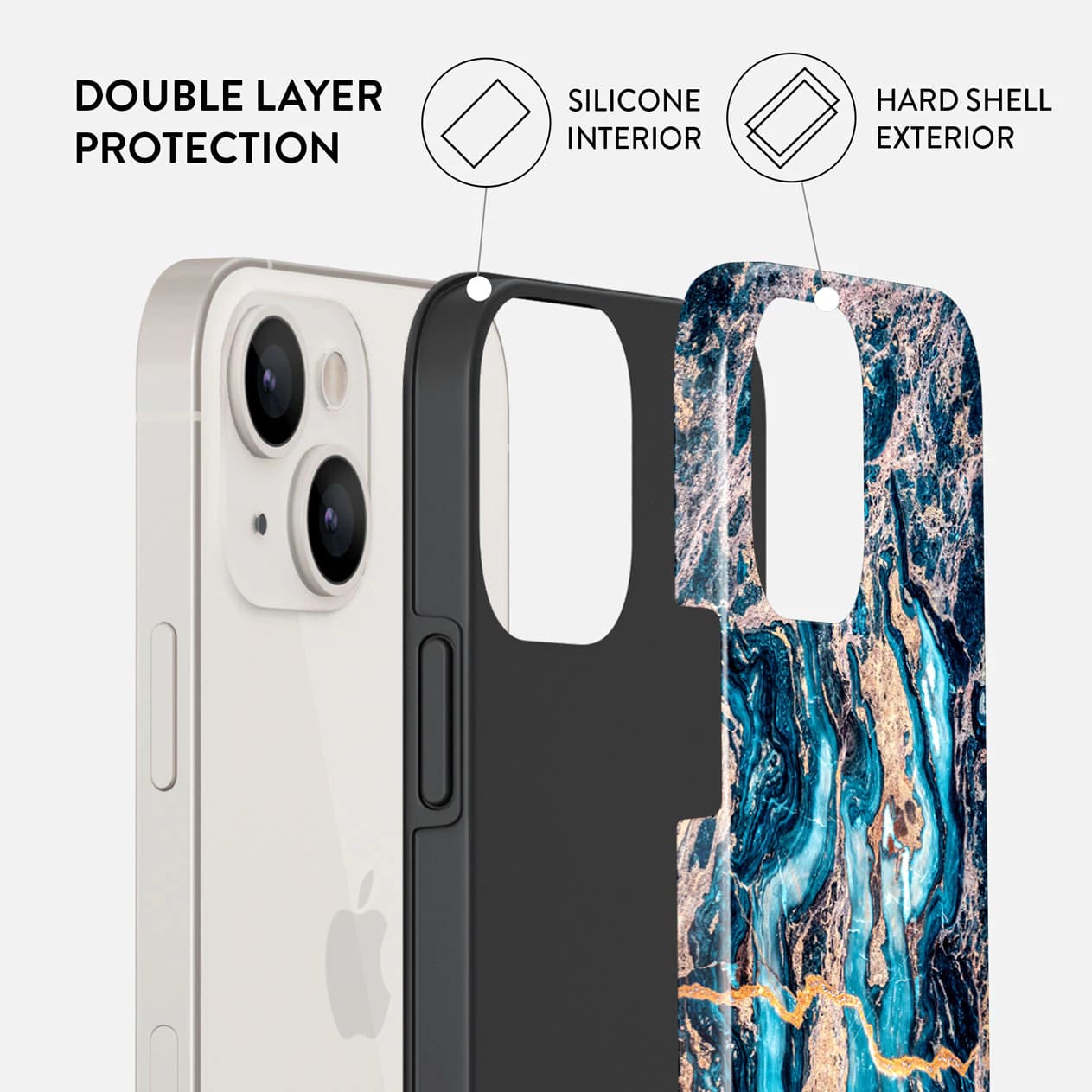 Burga iPhone 13 Fashion Tough Σκληρή Θήκη - Mystic River