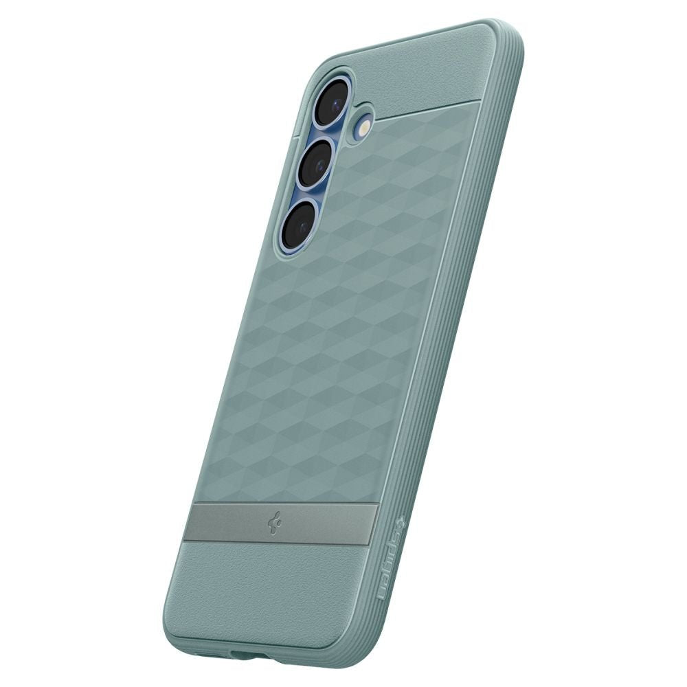 Spigen Samsung Galaxy S25 - Parallax Mag Θήκη Σιλικόνης με Σκληρό Πλαίσιο και MagSafe - Sage Green