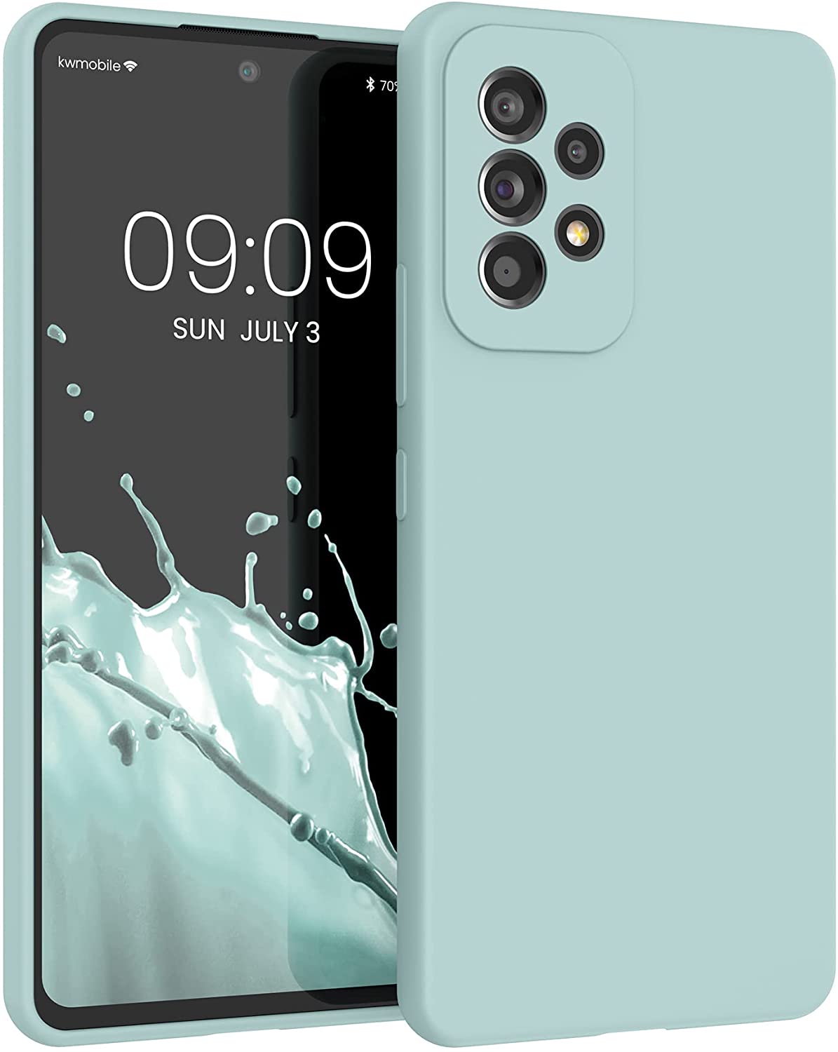 KW Samsung Galaxy A53 5G Θήκη Σιλικόνης Rubber TPU - Frosty Mint - 57835.200