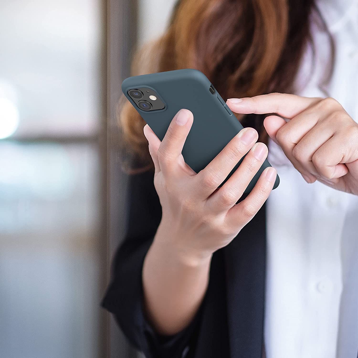 KW iPhone 11 Θήκη Σιλικόνης TPU - Slate Grey - 49787.202