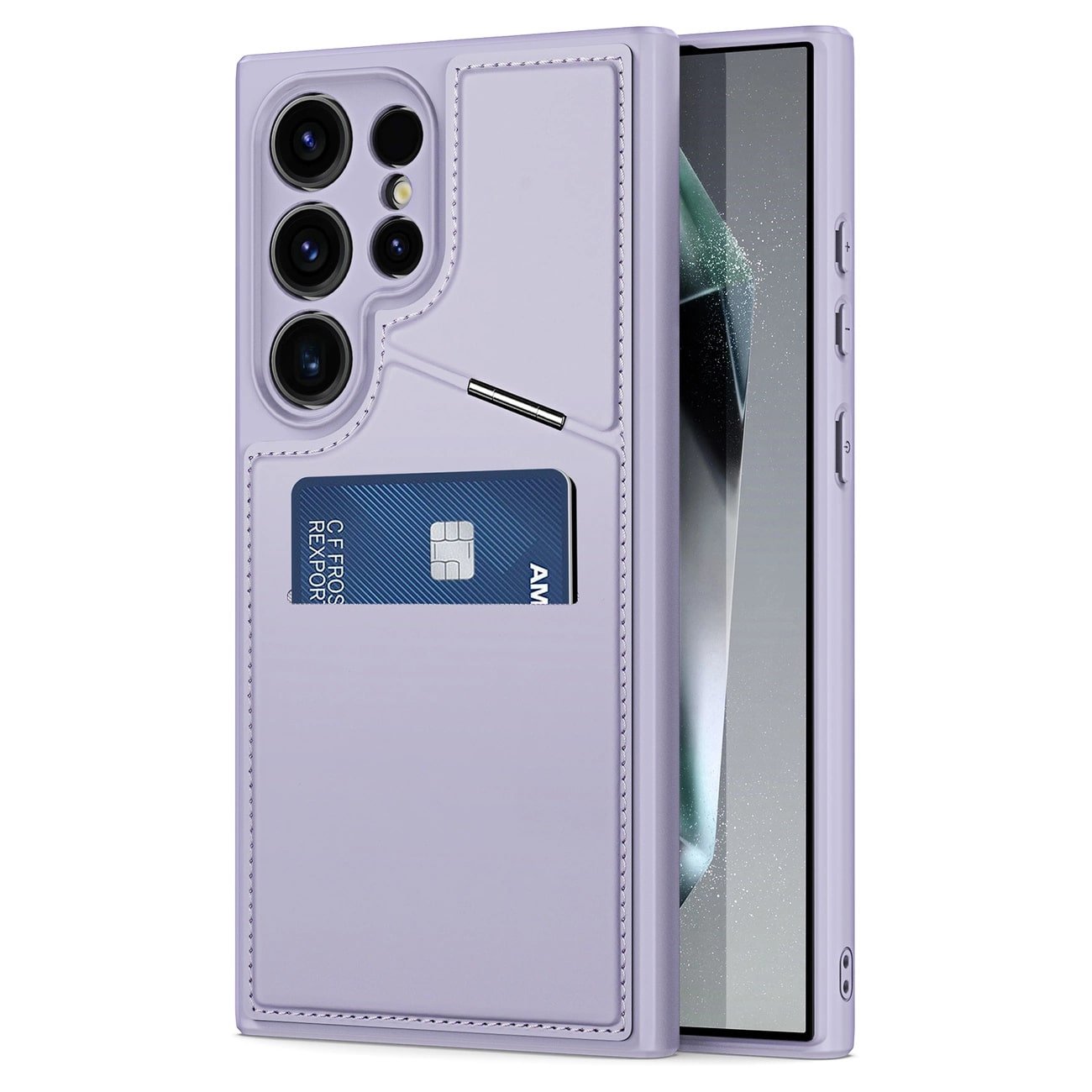 Dux Ducis Samsung Galaxy S24 Ultra Rafi II Mag Anti - RFID Θήκη με Υποδοχή για Κάρτες / Stand και MagSafe - Purple