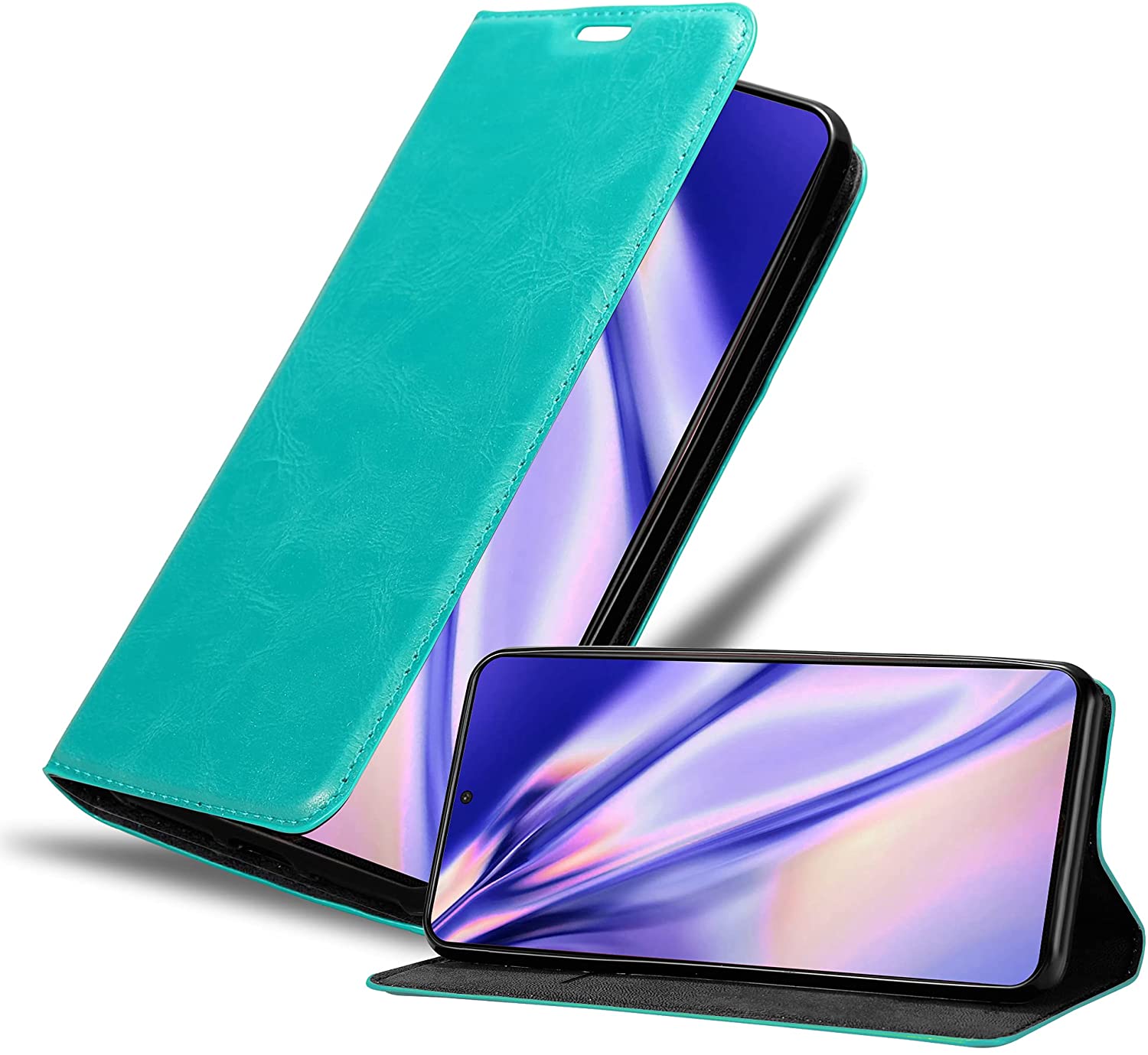 Cadorabo Samsung Galaxy S21 Plus Θήκη Βιβλίο Stand - Petrol Turquoise