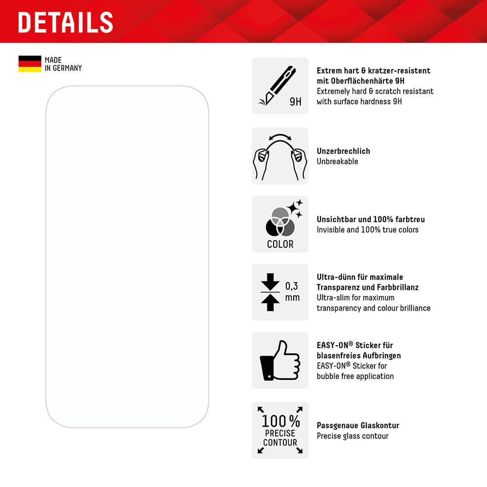 Displex iPhone 16 Plus - Premium Smart FlexiGlass - Εύκαμπτο Αντιχαρακτικό Γυαλί Οθόνης - Clear