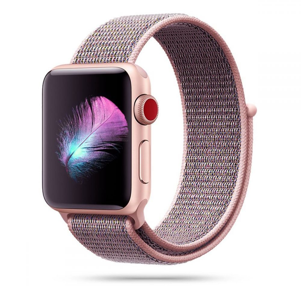 Tech - Protect Λουράκι Apple Watch 8/9/10/11 - SE (1/2/3) - 40/41/42mm Nylon - Pink Sand