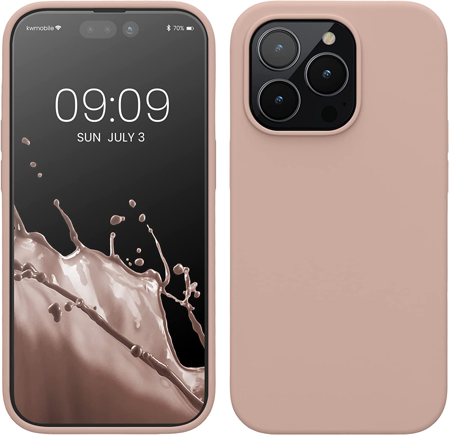 KW iPhone 14 Pro Θήκη Σιλικόνης TPU - Dusty Pink - 59073.10