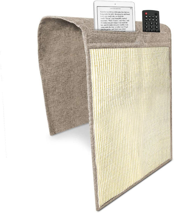 Navaris Cat Scratch Armrest Organiser Προστατευτικό Καναπέ από Γρατζουνιές Γάτας - 130 x 45 cm - Light Brown - White - 48412.24.02