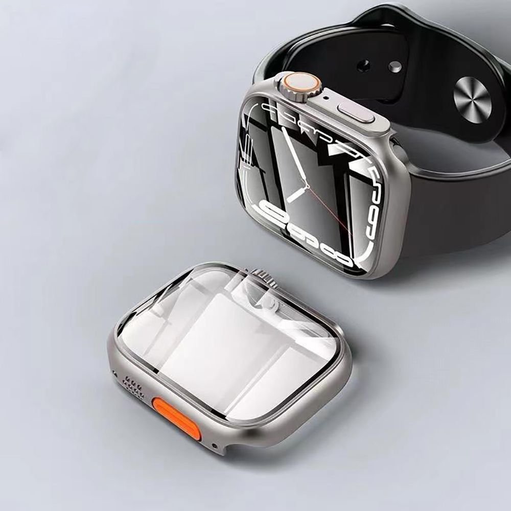 Tech - Protect Θήκη Apple Watch 4/5/6 - SE (1/2/3) - 44mm Defence 360 με Προστασία Οθόνης - Titanium / Orange