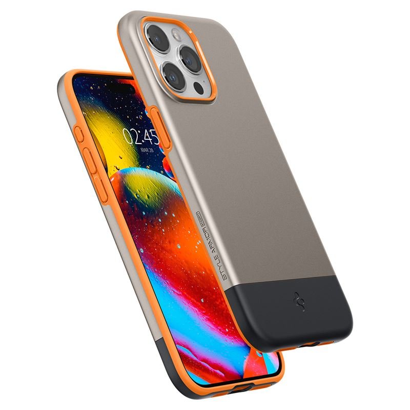 Spigen iPhone 15 Pro Style Armor Mag Σκληρή Θήκη με MagSafe - Alpine Gold