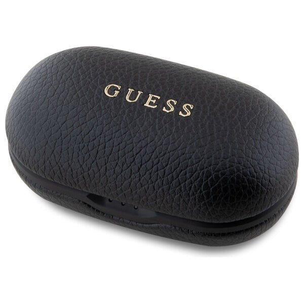 Guess TWS Grained Classic Logo - Bluetooth 5.3 - Ασύρματα ακουστικά για Κλήσεις / Μουσική - Black