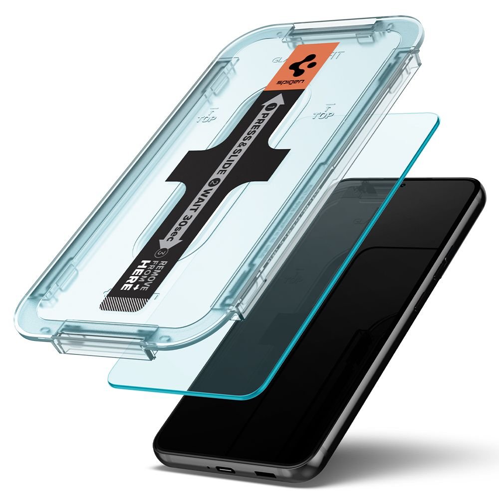 Spigen Samsung Galaxy S22 Plus Glas.TR EZ Fit 0.2mm 2.5D 9H Tempered Glass Αντιχαρακτικό Γυαλί Οθόνης - 2 Τεμάχια - Clear - AGL04145